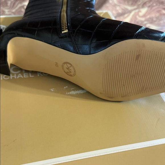 Michael Kors Cosmo Glossy Black Ankle Booties​ - Picture 5 of 8